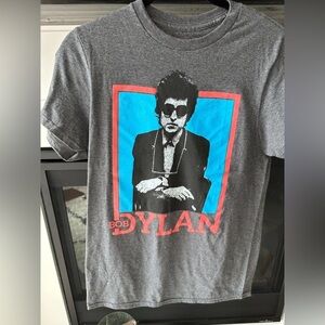 BOB DYLAN GRAY T-SHIRT SIZE SMALL